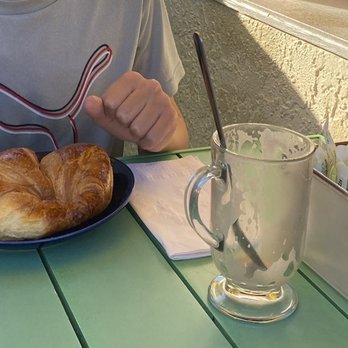 Banana Cafe - Terrible croissant that none of us wanted to finish. The "hot chocolate" tasted bad too. - French Near Me - Key West, Florida Banana Cafe - Terrible croissant that none of us wanted to finish. The "hot chocolate" tasted bad too. - French Near Me - Key West, Florida