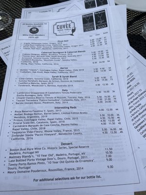 Menu photo 5 Cuvee Wine Table Louisville, KY
