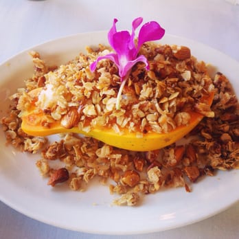 Island Lava Java - Papaya with yogurt and granola - American Near Me - Kailua Kona, Hawaii