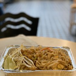 Sabbai Cuisine - Chicken pad Thai, cooked fresh to order!