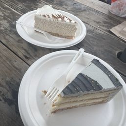 Chai Spice Cheesecake Slice & London Fog Cake Slice Chai Spice Cheesecake Slice & London Fog Cake Slice