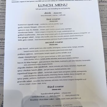 GRANVILLE - Menu - New American Near Me - Pasadena, California