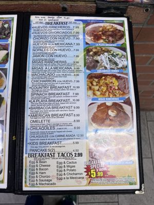Menu photo 4 La Playa Austin, TX