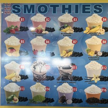 Alhambra Donuts - Smoothie menu - Donuts Near Me - Alhambra, California