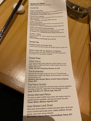Menu photo 4 Pacific Rim Ann Arbor, MI