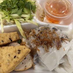 First Tofu First Noodle Bar - Banh cuon. (Very good)