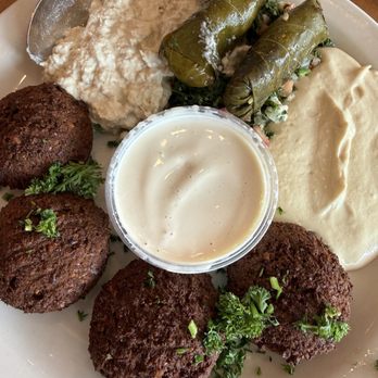 Aladdin's Eatery - Mcknight Rd - Vegetarian sampler, great for sharing or as an entrée. - Middle Eastern Near Me - Ross Township, Pennsylvania Aladdin's Eatery - Mcknight Rd - Vegetarian sampler, great for sharing or as an entrée. - Middle Eastern Near Me - Ross Township, Pennsylvania