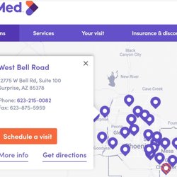 FastMed Urgent Care - This is a LIE.  You don't get an appt.  You get treated the same as a walk-in.  Bait & switch to get you here then make you wait.