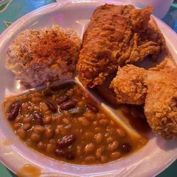 Champy's Chicken - 2 piece dinner potato salad and baked beans - Southern Near Me - Madison, Alabama Champy's Chicken - 2 piece dinner potato salad and baked beans - Southern Near Me - Madison, Alabama