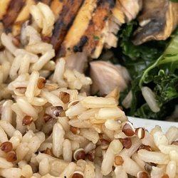 Blend Salad & Juice Bar - Another day of wtf. Rice is barely cooked. It's hard like raw rice. Smh