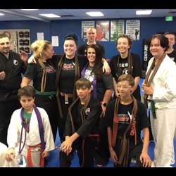 Bobby Lawrence Karate - Belt promotion with my class