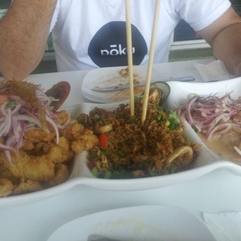 Don Rodone Ceviche & More - Trio marino...fried seafood-chaufa-ceviche...best combination ever! - Seafood Near Me - Hollywood, Florida