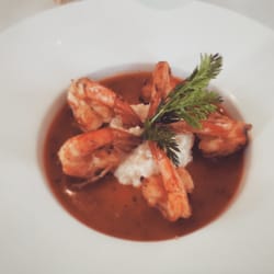 Les Tuileries - Gambas au pesto rouge