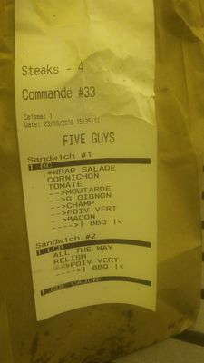 Menu photo 1 Five Guys Paris, 75