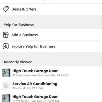 High Touch Garage Door Service - Multiple Addresses claimed for the business - Garage Door Services Near Me - Sherman Oaks, California
