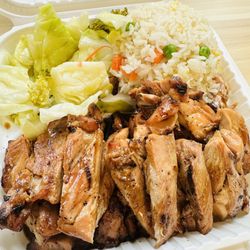 Chicken Teriyaki with fried rice. Just what I needed