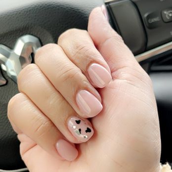 QT Nails - Dip powder with mickey mouse - Nail Technicians Near Me - Plainfield, Indiana