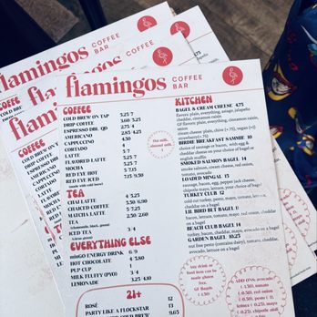 Flamingos Coffee Bar - The menu. - Coffee & Tea Near Me - Hampton, New Hampshire