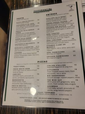 Menu photo 2 Pepperoncini Restaurant & Bar Conshohocken, PA
