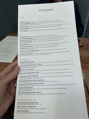 Menu photo 2 Farmshop Larkspur, CA