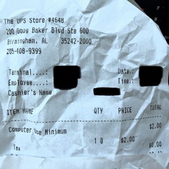 The UPS Store - Charging for "computer use" - something a 10 year old could do. - Shipping Centers Near Me - Birmingham, Alabama The UPS Store - Charging for "computer use" - something a 10 year old could do. - Shipping Centers Near Me - Birmingham, Alabama