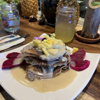 Moku Roots - pancakes - Vegan Near Me - Kula, Hawaii