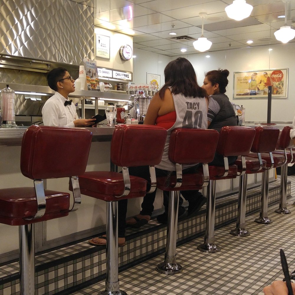Johnny Rockets - Fun place...nice staff...good music...good hamburgers and fries and shakes at fair price. - Burgers Near Me - Tempe, Arizona Johnny Rockets - Fun place...nice staff...good music...good hamburgers and fries and shakes at fair price. - Burgers Near Me - Tempe, Arizona