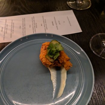 AnnaLena - Third Course - fried chicken 3/5 stars (Tasting Menu Dec 2018) - Canadian (New) Near Me - Vancouver, British Columbia