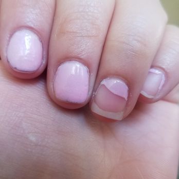 4ever Nails - If I'm in there for almost 3 hrs just for a mani & pedi, I would expected a much better job. This is only 3 days after. - Nail Salons Near Me - Santa Ana, California