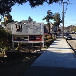 Santa Cruz Art League - Sidewalk sign and entrance