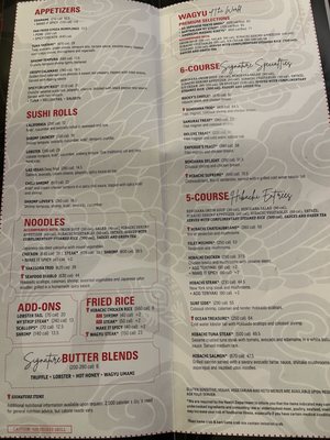 Menu photo 2 Benihana - Santa Monica Santa Monica, CA