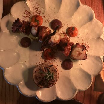 MILA Restaurant - Grilled Spanish octopus $36 - Mediterranean Near Me - Miami Beach, Florida MILA Restaurant - Grilled Spanish octopus $36 - Mediterranean Near Me - Miami Beach, Florida