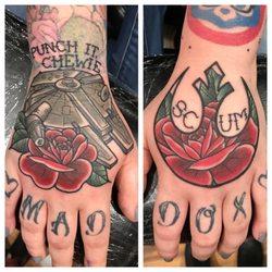 October Ink - Star Wars hand tattoos by Nikki