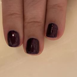 Lumpy ridges across the tips.