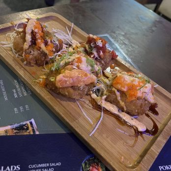 Aikan Sushi - Crispy rice was my favorite thing - Sushi Bars Near Me - Long Beach, California