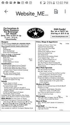 Menu photo 3 Blue Sky Amarillo, TX Menu photo 3 Blue Sky Amarillo, TX