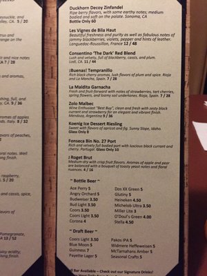 Menu photo 2 Oak Barrel of Eagle Eagle, ID