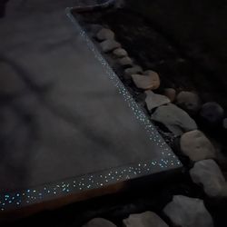 Stamped Concrete Specialists - 6" glow stone boarder.
