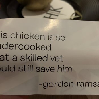 Gordon Ramsay Hell's Kitchen - Note from Gordon- so good I ordered 2 - New American Near Me - Atlantic City, New Jersey