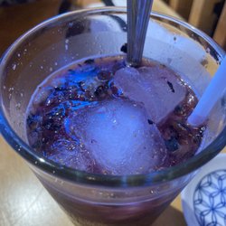 Watami Sushi & Sake Bar - Butterfly drink made with blueberries