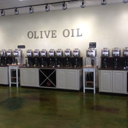 All the different flavors of olive oils.
