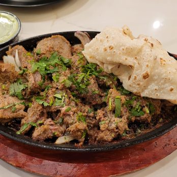 Falaknuma - Patthar ka gosht, served with rumali roti - Indian Near Me - Fremont, California Falaknuma - Patthar ka gosht, served with rumali roti - Indian Near Me - Fremont, California