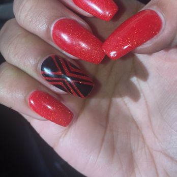 Linhs Nails - Coffin nail shape. Other color is an ombré refill. - Skin Care Near Me - College Station, Texas