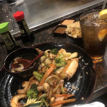 Sakura - Salmon shrimp veggies fried rice - Sushi Bars Near Me - Pearland, Texas Sakura - Salmon shrimp veggies fried rice - Sushi Bars Near Me - Pearland, Texas