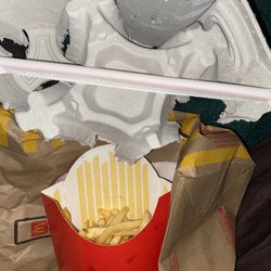McDonald's - A large fry and drink tray
