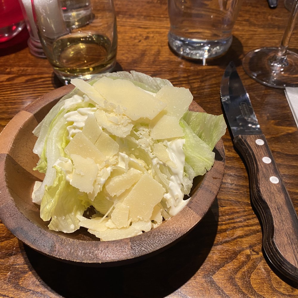 Miller & Carter Solihull - Wedge Salad with Garlic Mayo and Grana Padano cheese - Steakhouses Near Me - Shirley, XWM Miller & Carter Solihull - Wedge Salad with Garlic Mayo and Grana Padano cheese - Steakhouses Near Me - Shirley, XWM