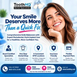 ToothHQ Dental Specialists - Healthy Gums first, pretty smile second! Before veneers or whitening, buila a strong foundation for a glow-up that truly  lasts.
#ToothHQ