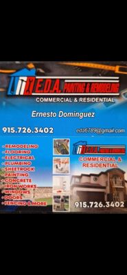 E D A Painting & Remodeling Logo