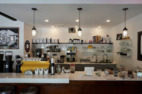 Blue Copper Coffee Room by null
