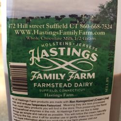 Hastings Farm - Amazing chocolate milk.